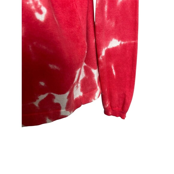 Elliott Lauren Pink Tie-Dye Lightweight V-Neck Sweater Size M Boho Beach - Picture 4 of 9